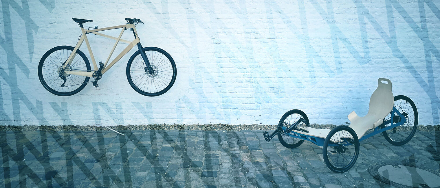 Ein Fahrad und ein Liege-Dreirad - Examensarbeiten